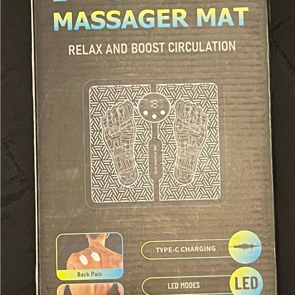 LED Massager Mat - Black